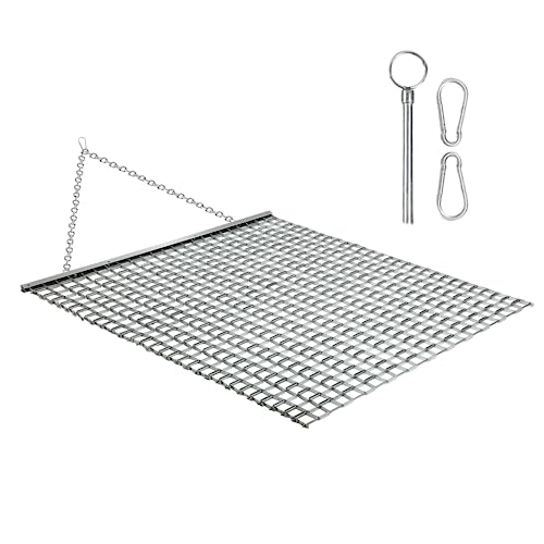 4x4 Feet Heavy Duty Steel Lawn Leveling Drag Mat - ATV/UTV Compatible