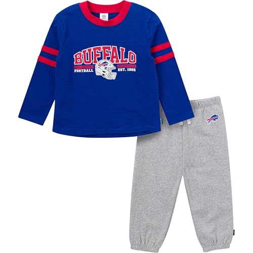 NFL Baby Shirt and Sweatpants Outfit Set - Buffalo Bills, 3T