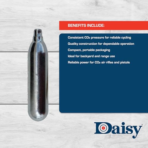 12-Gram CO2 Cylinders - 25 Count for Airguns - Consistent Pressure