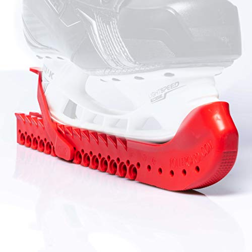 Hockey Skate Guard - SuperGard Red with Non-Slip Strap