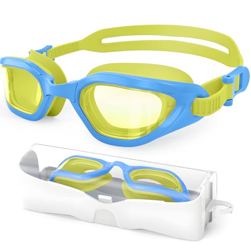 Kids Swim Goggles - Blue & Yellow