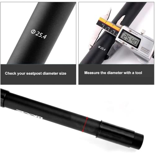 Bicycle Seatpost Shim Adapter - 25.4mm to 27.2mm, 60mm Length
