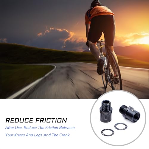 KIEVODE Titanium Bike Pedal Extenders 16mm - Lightweight, Durable Cycling Accessories