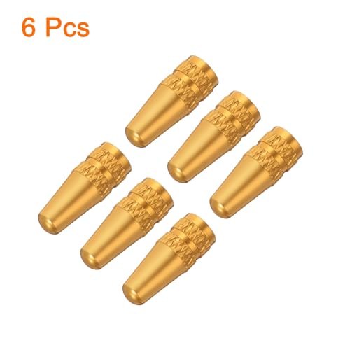 Bike Valve Caps - Anodized Aluminum Tire Valve Caps - Gold