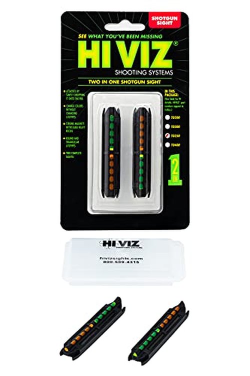 HIVIZ unisex adult Shotgun HIVIZ Sight Systems Magnetic Combo Sight 330 to 355 , Green & Orange, One Size US