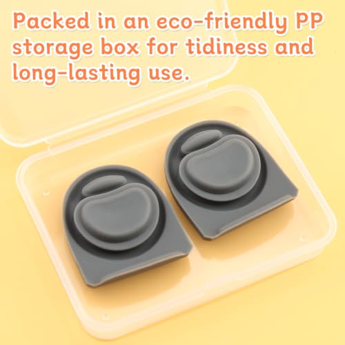 Replacement Rubber Seal Stoppers for Owala FreeSip Bottles - 2-Pack Gray