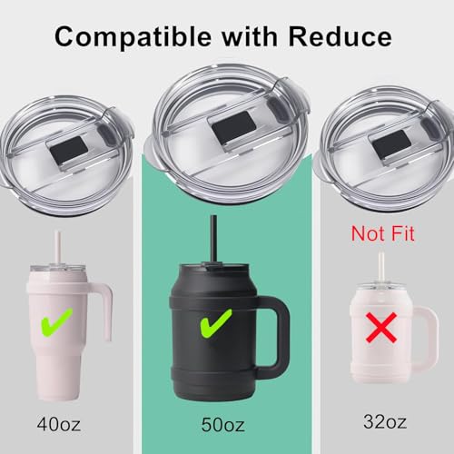 Reduce Tumbler Lid Replacement - Leak-Proof Design - 50 oz