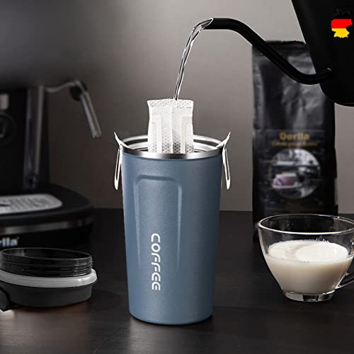 Maga 17oz Travel Coffee Mug - Insulated, Spill Proof Tumbler with Lid