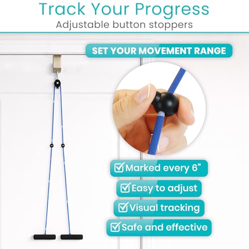 Shoulder Pulley System for Physical Therapy - Metal Door Anchor