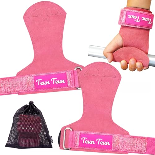 Women's Glitter Weightlifting Straps - Pink Neoprene Support