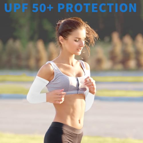 Compression Arm Sleeves for Sun Protection - Black & White