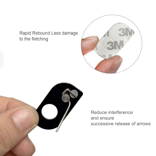 Magnetic Arrow Rest - 4 Pcs Right Hand Adhesive for Recurve Bow