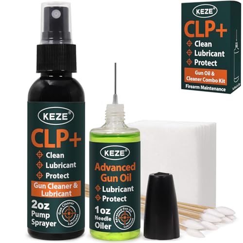 4-in-1 Gun Cleaning Kit with CLP Oil, Sprayer & Precision Oiler