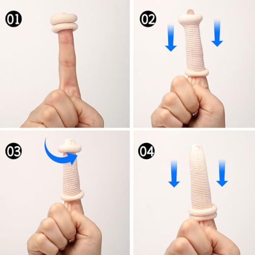 10-Piece Breathable Finger Bandage Set - Protective Cotton Fingertip Cots