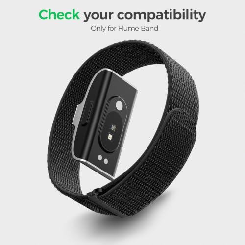 Nylon Sport Band 3-Pack - Black, Starlight & Seashell - Quick-Dry Replacement Strap for Hume