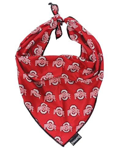 Ohio State Buckeyes Cooling Pet Bandana - Scarlet & Grey