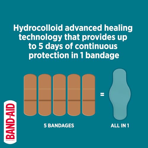 BAND-AID Pro Heal 5 Day Protect Hydrocolloid Bandages, Assorted - 14 Ct