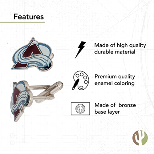 Colorado Avalanche Cufflinks - NHL Team Logo Formal Wear