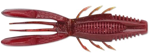 CrushCity Bronco Bug Soft Plastic Bass Lure - Chile Craw / 4"