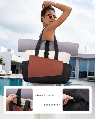 LOVEVOOK Travel Tote Bag for Women - Fits 15.6-Inch Laptop, Stylish & Durable