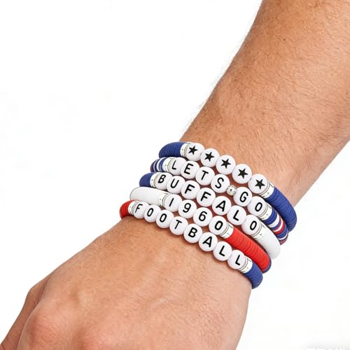 Buffalo Football Fans Bracelet - Gameday Cheerleader Decor