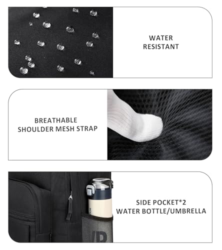 Water-Resistant Women's Travel Backpack with Dual Compartments
