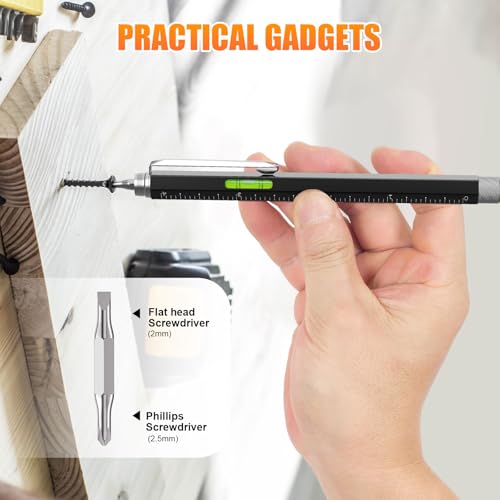 6-in-1 Multi Tool Pen - Black, Perfect Gifts for Men