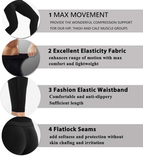 Men's Compression Pants - Cool Dry Workout Leggings - XX-Large Grey