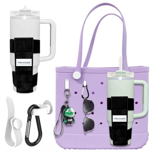 Bogg Bag Cup Holder with Hooks - Fits 16-40oz, Adjustable - 1 PC