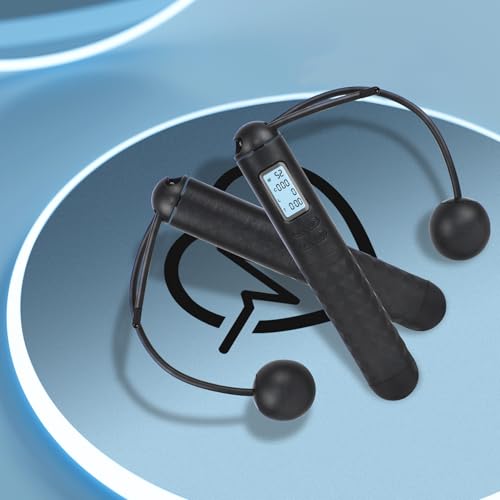 Adjustable Jump Rope with Counter - Cordless Weighted Skipping
