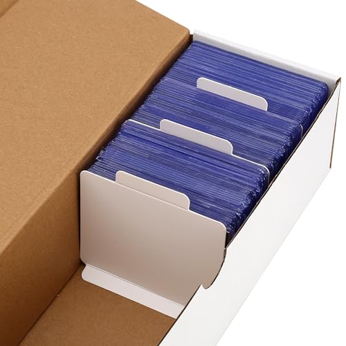 Trading Card Storage Box - 2-Pack White, Holds 1600 Cards