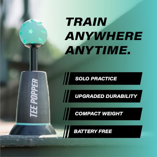 Durable Nylon Batting Tee Popper for Baseball Training - Includes 1 Popper Ball