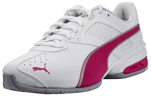 PUMA Women's Tazon 6 Sneakers Fuchsia Purple & Silver, Run & Sport