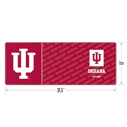 Indiana Hoosiers Desk Pad - Water & Stain Resistant, 31.5" x 12"