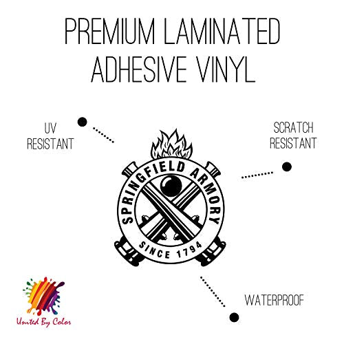 Premium Vinyl Gun Safe Stickers - 2 Pack for Toolbox & Walls