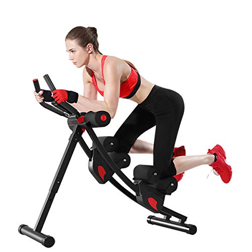Height Adjustable Ab Machine - Foldable Home Gym Equipment