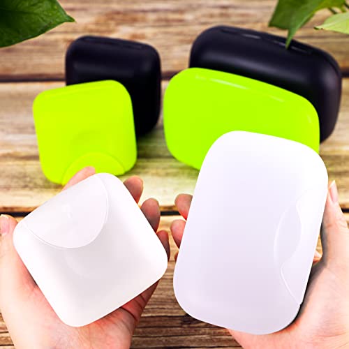 Clear Plastic Soap Case Holder - 2 Pcs Travel Container