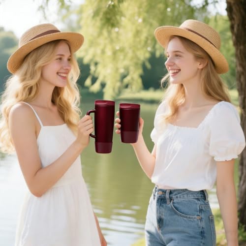 Silicone Boots for Owala SmoothSip Slider Tumbler - Black Cherry, 2pcs