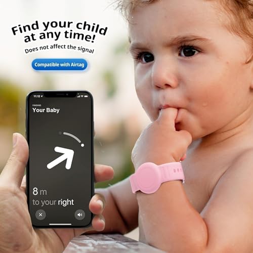 Waterproof Silicone Tracker Wristband for Kids - Light Pink, 2 Pack
