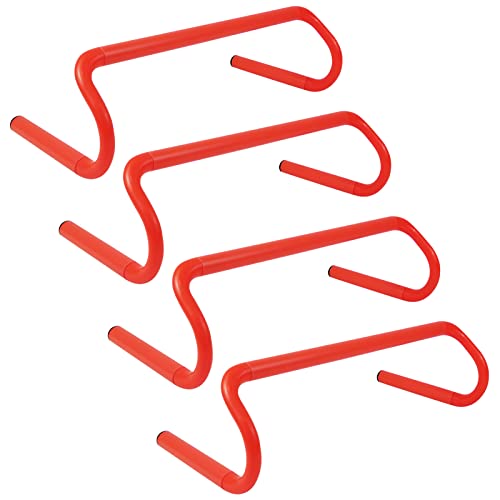 4 Pack 6 Inch Agility Speed Training Hurdles - Portable Practice Equipment