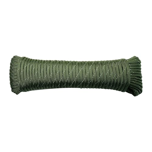 550lb Reflective Paracord Rope - 50ft Army Green
