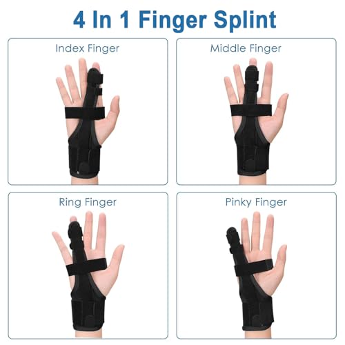 Full Trigger Finger Splint, Middle Splint for Sprains, Pain Relief