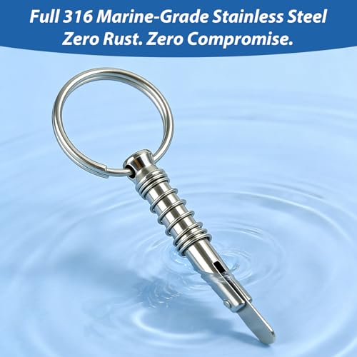 Bimini Top Quick Release Pins - 316 Stainless Steel, 4 Pack