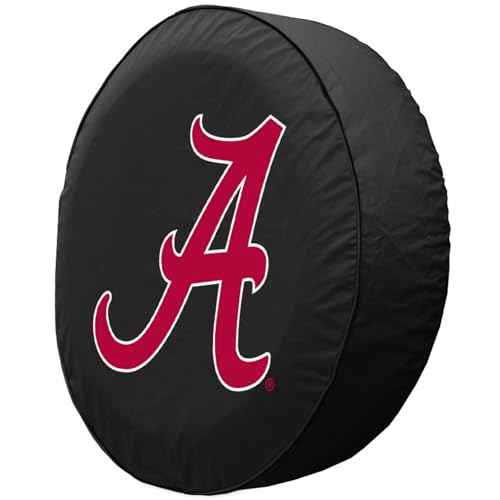 Alabama Crimson Tide Tire Cover - Black Large (31.25"x11")