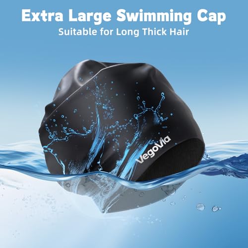 VegoVia Large Swim Cap for Braids and Dreadlocks