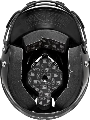 Rawlings Youth Coolflo Batting Helmet with Facemask - Navy, OSFM, Multiple Colors