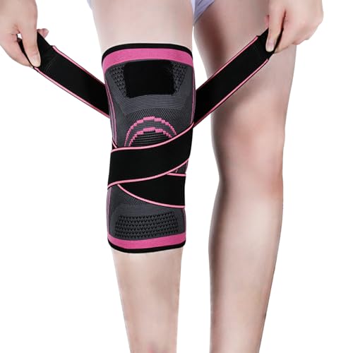 Vitoki Pink Knee Braces for Pain Relief – Compression Sleeve, Size S, 1 Pack