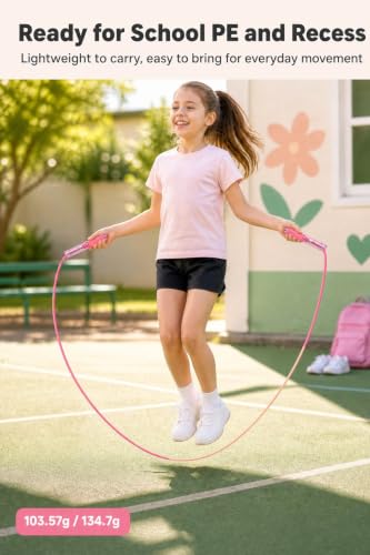 JUMP Yuedong Kids Jump Rope - Dual Bearings, 9.2ft, BLUE, 280mm
