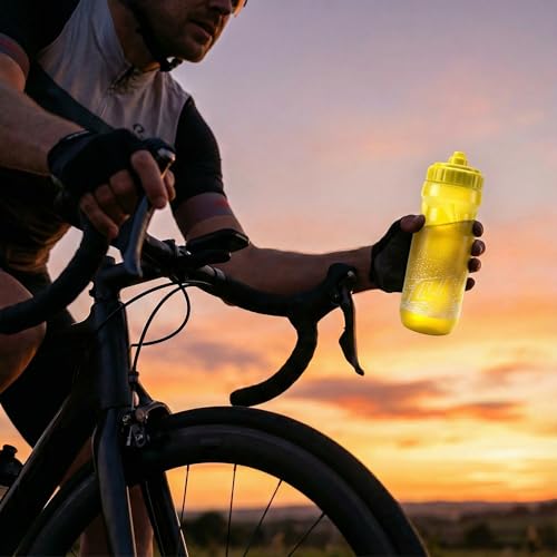 20oz Lightweight Cycling Water Bottle - Neon Yellow, BPA-Free
