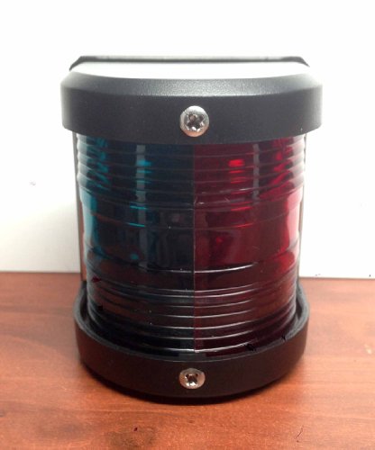 Pactrade Marine Boat LED Navigation Light Combo Green and Red Bow Waterproof IP66 Black ABS